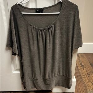 Apt. 9 Charcoal Short Sleeve Top